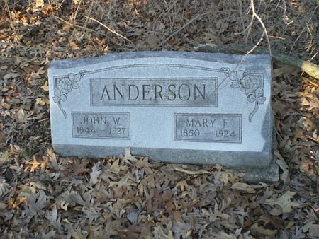 ANDERSON, MARY E. - Wapello County, Iowa | MARY E. ANDERSON 