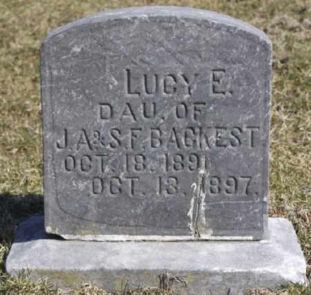 BACKEST, LUCY E. - Wapello County, Iowa | LUCY E. BACKEST 