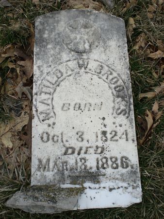 BROOKS, MATILDA W. - Wapello County, Iowa | MATILDA W. BROOKS 