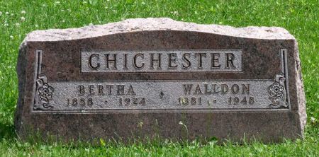 CHICHESTER, BERTHA - Wapello County, Iowa | BERTHA CHICHESTER 