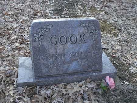 COOK, JANINE ODETTE - Wapello County, Iowa | JANINE ODETTE COOK 