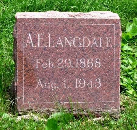 LANGDALE, ARTHUR E. - Wapello County, Iowa | ARTHUR E. LANGDALE 