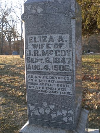 GILMAN MCCOY, ELIZA ANN - Wapello County, Iowa | ELIZA ANN GILMAN MCCOY 