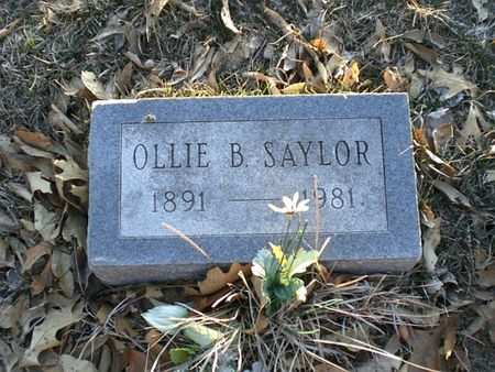 STUTZMAN SAYLOR, OLLIE B. - Wapello County, Iowa | OLLIE B. STUTZMAN SAYLOR 