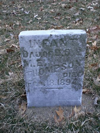 THOMPSON, INFANT DAUGHTER - Wapello County, Iowa | INFANT DAUGHTER THOMPSON 