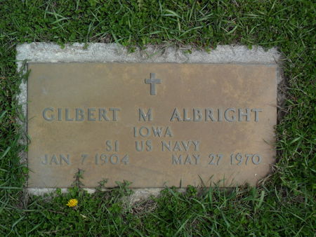 ALBRIGHT, GILBERT M. - Warren County, Iowa | GILBERT M. ALBRIGHT 