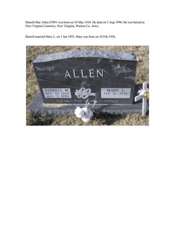 ALLEN, DARRELL M. - Warren County, Iowa | DARRELL M. ALLEN 