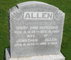 HUTCHINS ALLEN, MARY ANN - Warren County, Iowa | MARY ANN HUTCHINS ALLEN 