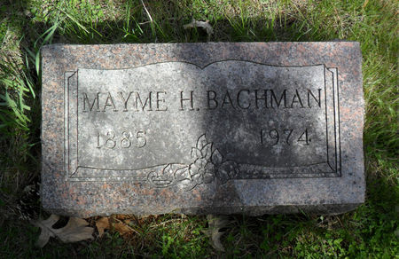 BACHMAN, MAYME H. - Warren County, Iowa | MAYME H. BACHMAN 