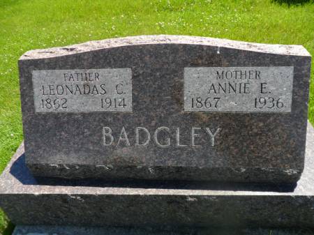BADGLEY, ANNIE E. - Warren County, Iowa | ANNIE E. BADGLEY 