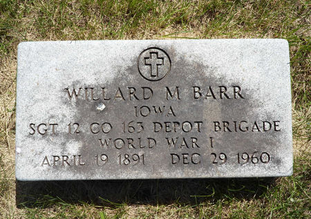 BARR, WILLARD M. - Warren County, Iowa | WILLARD M. BARR 