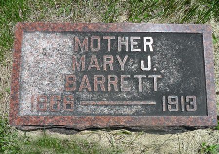 BARRETT, MARY J. - Warren County, Iowa | MARY J. BARRETT 