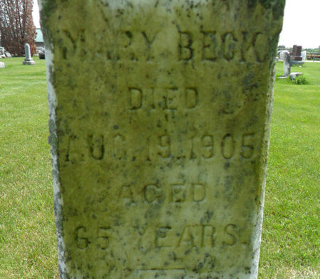 BECK, MARY - Warren County, Iowa | MARY BECK 
