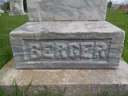 BERGER, FAMILY STONE - Warren County, Iowa | FAMILY STONE BERGER 