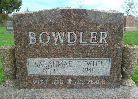 DEWITT BOWDLER, SARAMAE - Warren County, Iowa | SARAMAE DEWITT BOWDLER 
