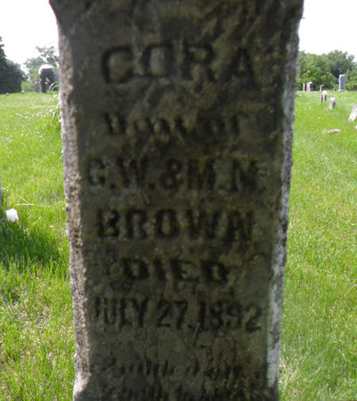 BROWN, CORA - Warren County, Iowa | CORA BROWN 