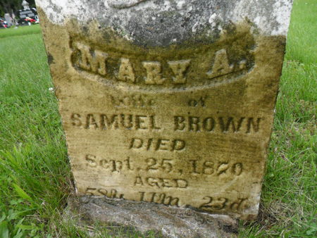 BROWN, MARY A. - Warren County, Iowa | MARY A. BROWN 