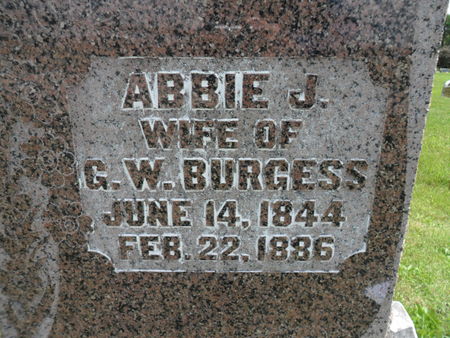 BURGESS, ABBIE J. - Warren County, Iowa | ABBIE J. BURGESS 