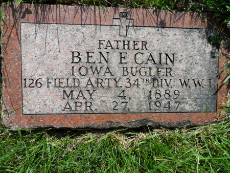 CAIN, BEN FRANKLIN - Warren County, Iowa | BEN FRANKLIN CAIN 