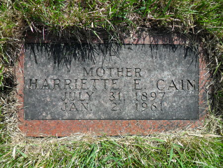 CAIN, HARRIETTE E. - Warren County, Iowa | HARRIETTE E. CAIN 