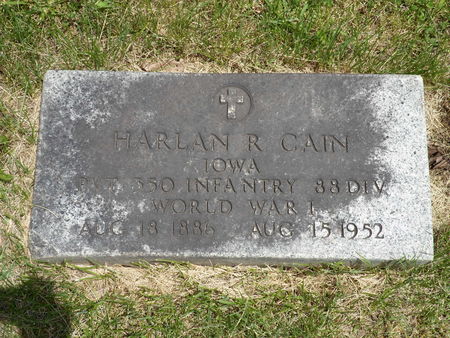 CAIN, HARLAN R. - Warren County, Iowa | HARLAN R. CAIN 