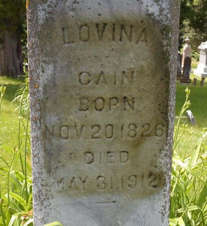 CAIN, LOVINA - Warren County, Iowa | LOVINA CAIN 