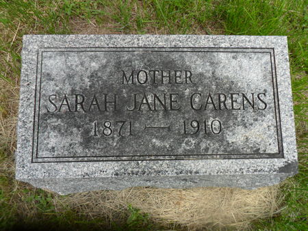 CARENS, SARAH JANE - Warren County, Iowa | SARAH JANE CARENS 