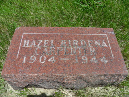 CARPENTER, HAZEL BIRDENA - Warren County, Iowa | HAZEL BIRDENA CARPENTER 