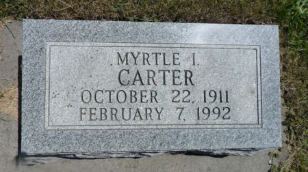 CARTER, MYRTLE I. - Warren County, Iowa | MYRTLE I. CARTER 