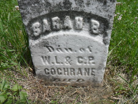 COCHRANE, SARAH B. - Warren County, Iowa | SARAH B. COCHRANE 