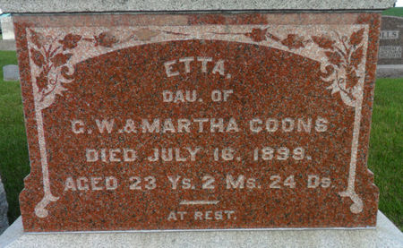 COONS, ETTA - Warren County, Iowa | ETTA COONS 