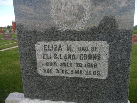 COONS, ELIZA M. - Warren County, Iowa | ELIZA M. COONS 