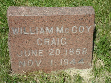 CRAIG, WILLIAM MCCOY - Warren County, Iowa | WILLIAM MCCOY CRAIG 