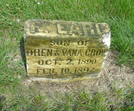 CROW, F. EARL - Warren County, Iowa | F. EARL CROW 