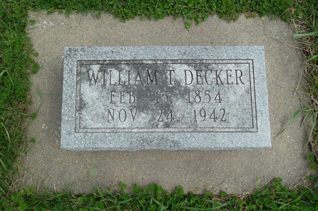 DECKER, WILLIAM T. - Warren County, Iowa | WILLIAM T. DECKER 