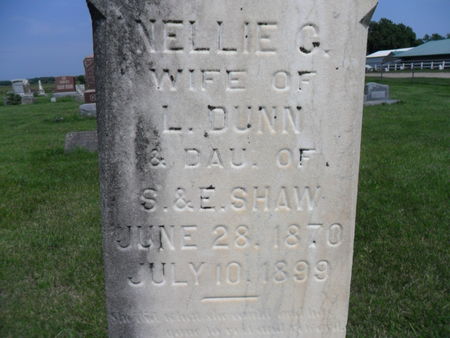 SHAW DUNN, NELLIE C. - Warren County, Iowa | NELLIE C. SHAW DUNN 
