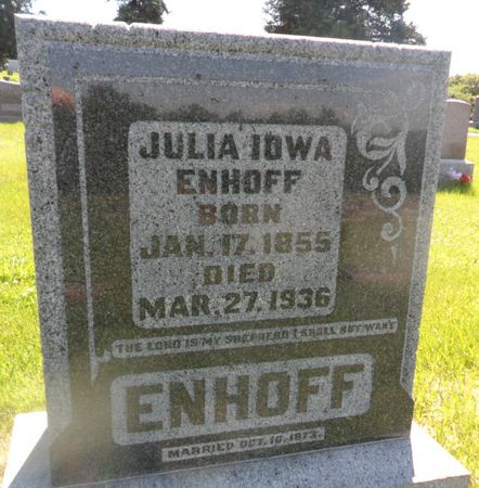 ENHOFF, JULIA IOWA - Warren County, Iowa | JULIA IOWA ENHOFF 