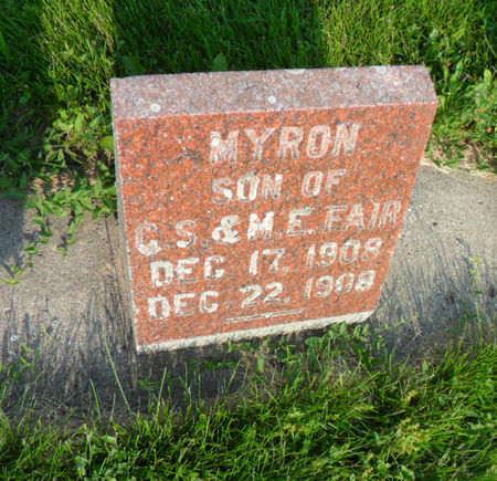 FAIR, MYRON - Warren County, Iowa | MYRON FAIR 