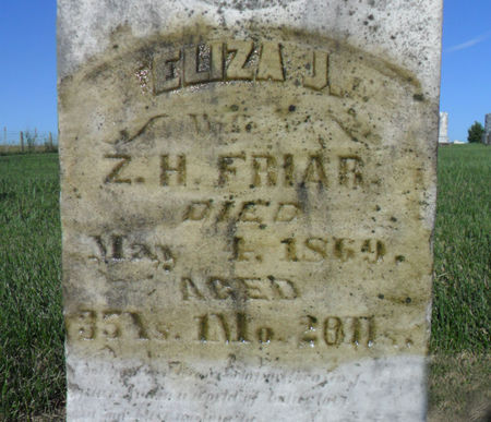 FRIAR, ELIZA J. - Warren County, Iowa | ELIZA J. FRIAR 