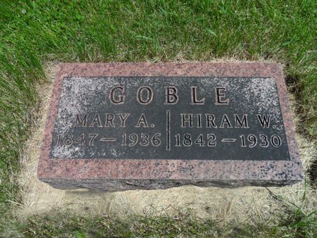 GOBLE, HIRAM W. - Warren County, Iowa | HIRAM W. GOBLE 