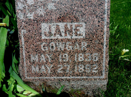 GOWGAR, JANE - Warren County, Iowa | JANE GOWGAR 