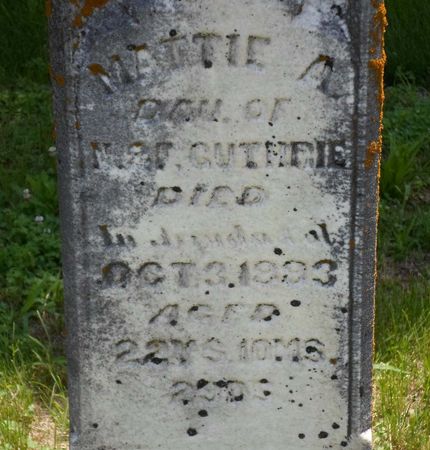 GUTHRIE, MATTIE A. - Warren County, Iowa | MATTIE A. GUTHRIE 
