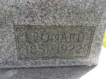 HAIN, LEONARD - Warren County, Iowa | LEONARD HAIN 