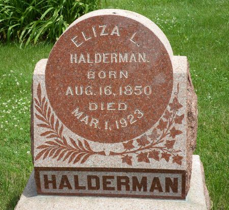 HALDERMAN, ELIZA L. - Warren County, Iowa | ELIZA L. HALDERMAN 