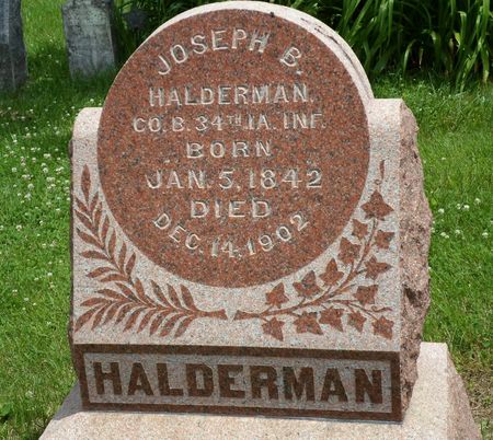 HALDERMAN, JOSEPH B. - Warren County, Iowa | JOSEPH B. HALDERMAN 