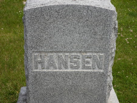 HANSEN, FAMILY STONE - Warren County, Iowa | FAMILY STONE HANSEN 