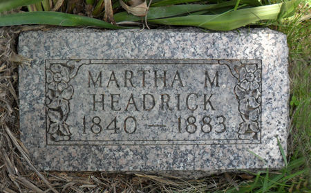 HEADRICK, MARTHA M. - Warren County, Iowa | MARTHA M. HEADRICK 
