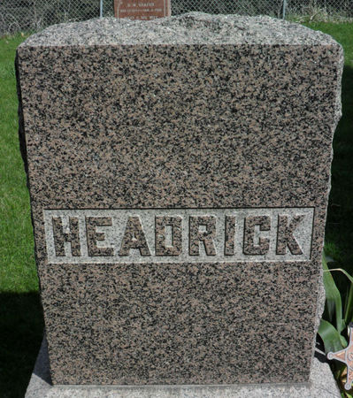 HEADRICK, 2ND FAMILY STONE - Warren County, Iowa | 2ND FAMILY STONE HEADRICK 
