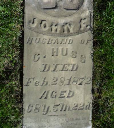 HUSS, JOHN F. - Warren County, Iowa | JOHN F. HUSS 