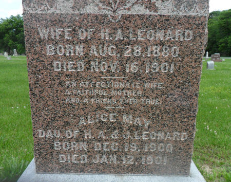 LEONARD, JOSEPHINE - Warren County, Iowa | JOSEPHINE LEONARD 
